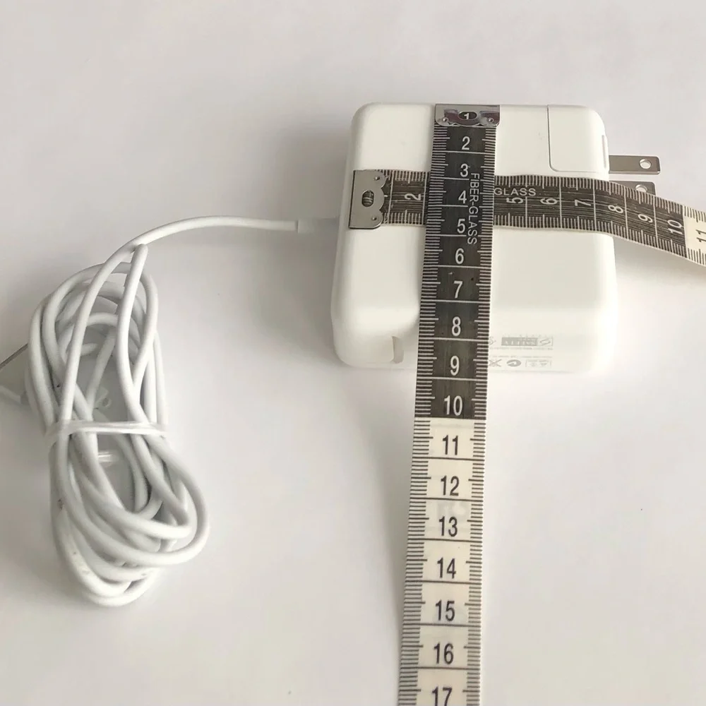 Apple White MagSafe Power Adapter with Attached Cable 7cmX7cm.